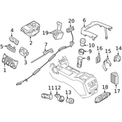 Land Rover Auto Trans Shift Lever - Genuine Land Rover LR099206