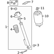 Land Rover Suspension Strut Bumper - Genuine Land Rover LR103601