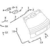 Land Rover Back Glass Wiper Arm - Genuine Land Rover LR104004