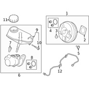 Land Rover Power Brake Booster - Genuine Land Rover LR112631
