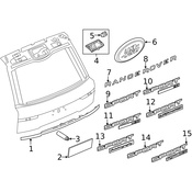 Land Rover Hatch Emblem - Genuine Land Rover LR113654