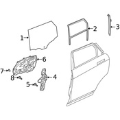 Land Rover Window Regulator Guide - Genuine Land Rover LR114202