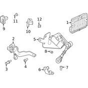 Land Rover Suspension Ride Height Sensor - Genuine Land Rover LR114546