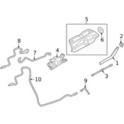 Land Rover Back Glass Wiper Arm - Genuine Land Rover LR117658