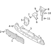 Land Rover Radiator Support Air Duct - Genuine Land Rover LR118107