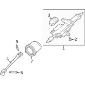 Land Rover Steering Shaft - Genuine Land Rover LR120480