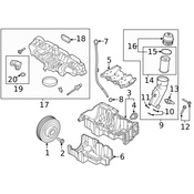 Land Rover Engine Oil Filter Housing - Genuine Land Rover LR120553