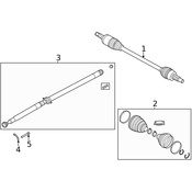 Land Rover Drive Shaft - Genuine Land Rover LR126512