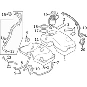 Land Rover Fuel Tank Filler Neck - Genuine Land Rover LR126522
