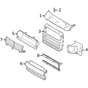 Land Rover Radiator Support Air Duct - Genuine Land Rover LR130007