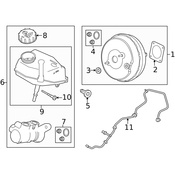 Land Rover Brake Master Cylinder - Genuine Land Rover LR133199