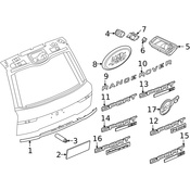 Land Rover Hatch Emblem - Genuine Land Rover LR133754