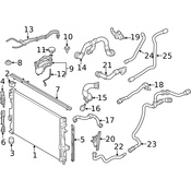 Land Rover Engine Coolant Hose - Genuine Land Rover LR133932