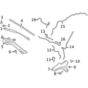 Land Rover Windshield Wiper Motor - Genuine Land Rover LR134860
