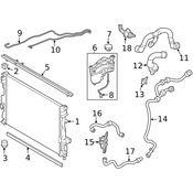 Land Rover Engine Coolant Overflow Hose - Genuine Land Rover LR134943