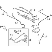 Land Rover Windshield Washer Pump - Genuine Land Rover LR137656