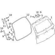 Land Rover Liftgate Lift Support - Genuine Land Rover LR139131