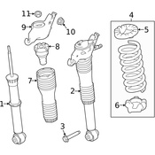 Land Rover Shock Absorber - Genuine Land Rover LR139466