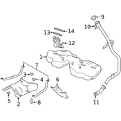 Land Rover Fuel Tank Filler Neck - Genuine Land Rover LR141136