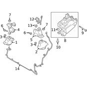 Land Rover Vacuum Hose - Genuine Land Rover LR141398