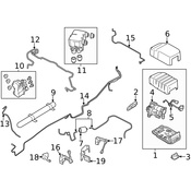 Land Rover Suspension Air Compressor Line - Genuine Land Rover LR142061