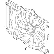 Land Rover Engine Cooling Fan Assembly - Genuine Land Rover LR144530