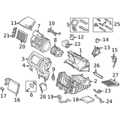 Land Rover HVAC Heater Blend Door Actuator - Genuine Land Rover LR145224
