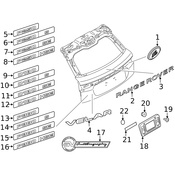 Land Rover Hatch Emblem - Genuine Land Rover LR148119