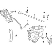 Land Rover Door Lock Actuator Motor - Genuine Land Rover LR153696