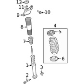 Land Rover Shock Absorber - Genuine Land Rover LR154812