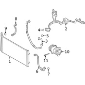 Land Rover A/C Refrigerant Suction Hose - Genuine Land Rover LR157198
