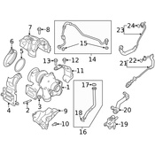 Land Rover Turbocharger Oil Line - Genuine Land Rover LR159866