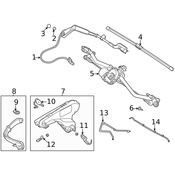 Land Rover Windshield Wiper Arm - Genuine Land Rover LR161910