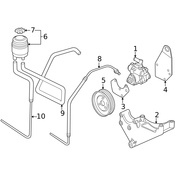 Land Rover Power Steering Pressure Hose - Genuine Land Rover NTC6790