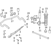 Land Rover Shock Absorber Nut - Genuine Land Rover NV210047