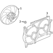 Land Rover Engine Cooling Fan Assembly - Genuine Land Rover PGF000231