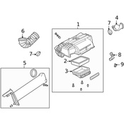 Land Rover Engine Air Intake Hose - Genuine Land Rover PHD000121