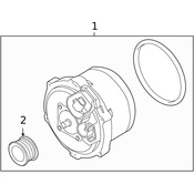 Land Rover Alternator Pulley - Genuine Land Rover PQR000040