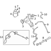 Land Rover Power Steering Return Hose - Genuine Land Rover QEH000072