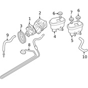 Land Rover Power Steering Return Hose - Genuine Land Rover QEP105510