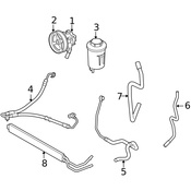 Land Rover Power Steering Pressure Hose - Genuine Land Rover QEP501610