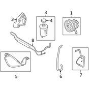 Land Rover Power Steering Return Hose - Genuine Land Rover QGC500122