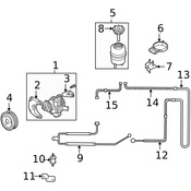 Land Rover Power Steering Cooler - Genuine Land Rover QGC500220