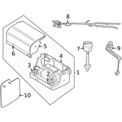 Land Rover Suspension Air Compressor Line - Genuine Land Rover RQM100012