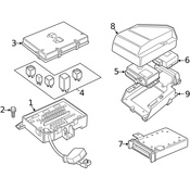 Land Rover Active Suspension Control Module - Genuine Land Rover RQT100040
