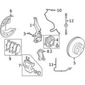 Land Rover Steering Knuckle - Genuine Land Rover RUB000224