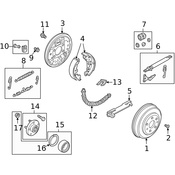 Land Rover Wheel Hub C-Clip - Genuine Land Rover RUE100031