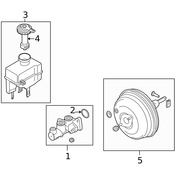 Land Rover Power Brake Booster - Genuine Land Rover SJJ500090