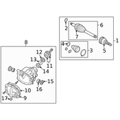 Land Rover Differential Pinion Bearing - Genuine Land Rover TZZ100140