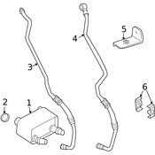 Land Rover Auto Trans Oil Cooler Hose - Genuine Land Rover UBP000161